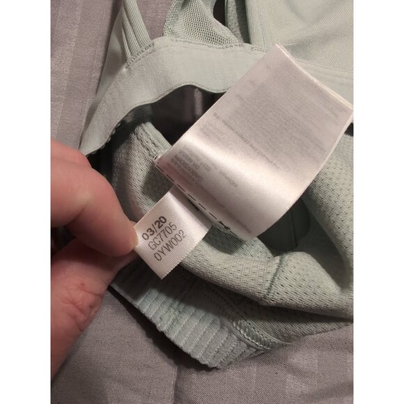 Adidas Mint Green Racerback Sports Bra Women's Size M - Picture 6 of 6